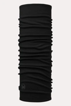 Midweight Merino Wol Buff Solid Black